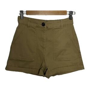 Primark High Waisted Utility Cargo Chino Shorts Women’s Size Small (4)